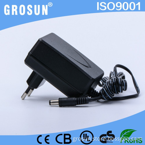 EU Plug 18W AC DC Adapter DC Output 12V 1.5A AC DC Power Adapter Wall Mounted Adapter with CE UL FCC